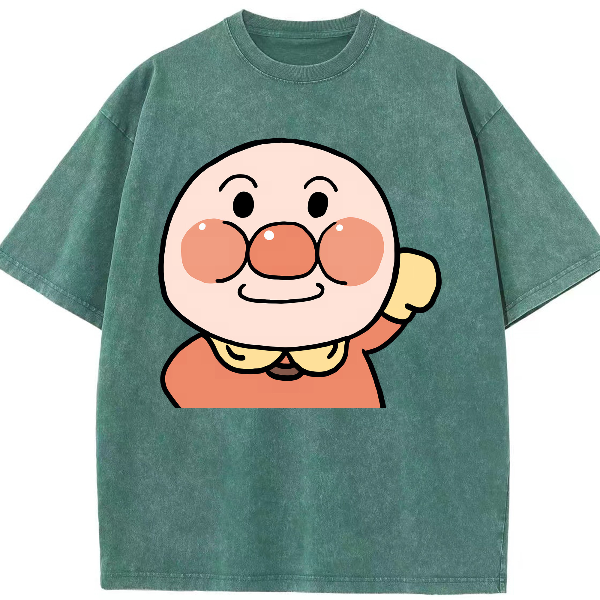 （画像用） アンパンマン Anpanman 綿100% ヴィンテージ風 半袖Tシャツ（フロントプリント）